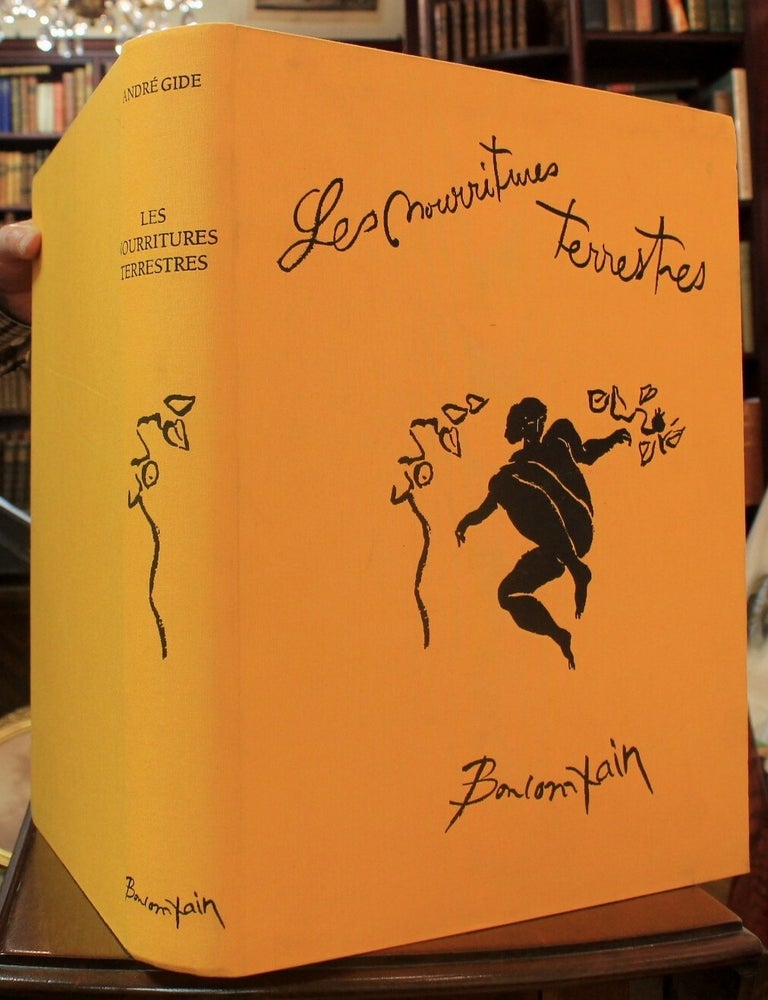 Item #B2292 Les Nourritures Terrestres. Andre Gide, lith Pierre Boncompain.