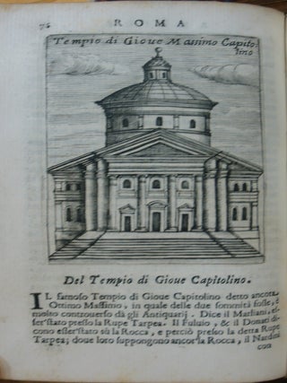Ritratto di Roma Antica: Formato Nuovamente Con le Auttorità, di Bartolomeo Marliani, del P. Alessandro Donati, di Famiano Nardini, e d’altri celebri Antiquarij, accennati nell’ epistola al Lettore. / Nel quale, si descrimono gli Archi, Aquedotti, Basiliche, Circi, Colonne, Curie, Fori, Librerie, Naumachie, Obelischi, Palazzi, Pitture, Ponti, Statue, Teatri, Anfiteatri, Tempij, Terme, Vie, & altri Edificij Romani. Adornato di moltissime Figure in Rame, di varie Medaglie, e di curiose Notitie Istorische.