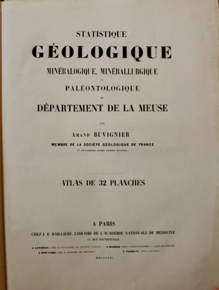 Item #B4146 Statistique Geologique Mineralogique, Minerallurgique et Paleontologique du...
