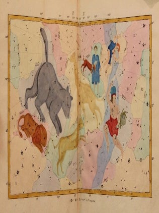 Atlas of the Heavens; showing the places of the principal stars, clusters and nebulae; designed to accompany the Uranography; or a description of the heavens …