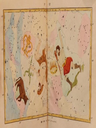 Atlas of the Heavens; showing the places of the principal stars, clusters and nebulae; designed to accompany the Uranography; or a description of the heavens …