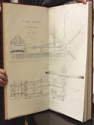 Collection of drawings in detail of the most approved construction of American machinery : with descriptions, calculations and specifications / by the American Engineering Society of New York. “Bound with "Collection of drawings in detail of the most approved construction of American machinery : with descriptions, calculations amd specifications / by the American Engineering Society of New York. “Bound with "American engineering, illustrated by large and detailed engravings embracing various branches of mechanical art, stationary, marine, river boat, screw propeller, locomotive, pumping and steam fire engines, rolling and sugar mills, tools, and iron bridges, of the newest and most approved construction.