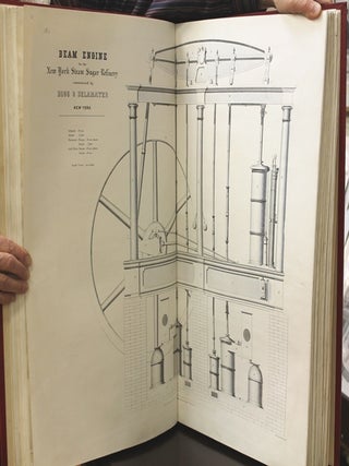 Collection of drawings in detail of the most approved construction of American machinery : with descriptions, calculations and specifications / by the American Engineering Society of New York. “Bound with "Collection of drawings in detail of the most approved construction of American machinery : with descriptions, calculations amd specifications / by the American Engineering Society of New York. “Bound with "American engineering, illustrated by large and detailed engravings embracing various branches of mechanical art, stationary, marine, river boat, screw propeller, locomotive, pumping and steam fire engines, rolling and sugar mills, tools, and iron bridges, of the newest and most approved construction.