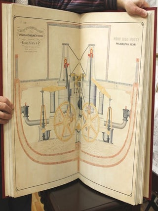 Collection of drawings in detail of the most approved construction of American machinery : with descriptions, calculations and specifications / by the American Engineering Society of New York. “Bound with "Collection of drawings in detail of the most approved construction of American machinery : with descriptions, calculations amd specifications / by the American Engineering Society of New York. “Bound with "American engineering, illustrated by large and detailed engravings embracing various branches of mechanical art, stationary, marine, river boat, screw propeller, locomotive, pumping and steam fire engines, rolling and sugar mills, tools, and iron bridges, of the newest and most approved construction.