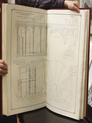 Collection of drawings in detail of the most approved construction of American machinery : with descriptions, calculations and specifications / by the American Engineering Society of New York. “Bound with "Collection of drawings in detail of the most approved construction of American machinery : with descriptions, calculations amd specifications / by the American Engineering Society of New York. “Bound with "American engineering, illustrated by large and detailed engravings embracing various branches of mechanical art, stationary, marine, river boat, screw propeller, locomotive, pumping and steam fire engines, rolling and sugar mills, tools, and iron bridges, of the newest and most approved construction.