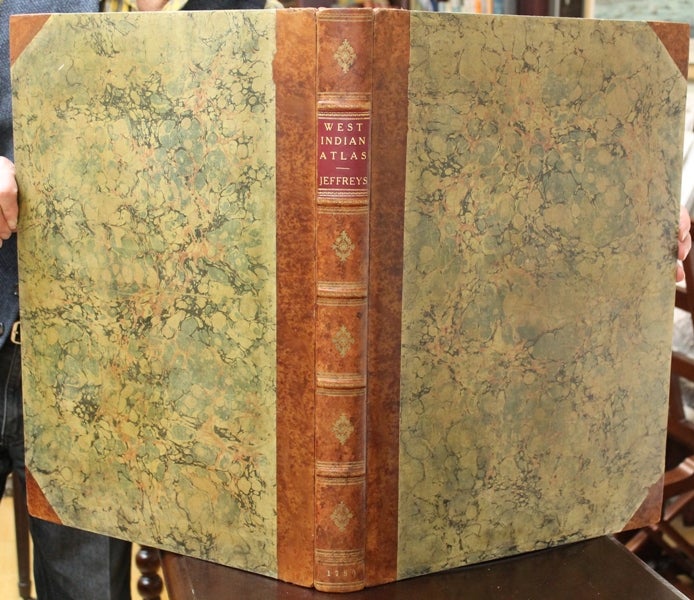 Item #B6289 THE // WEST - INDIA ATLAS: // OR, // A Compendious Description // OF THE // WEST-INDIES: // ILLUSTRATED WITH // FORTY CORRECT CHARTS AND MAPS, // TAKEN FROM ACTUAL SURVEYS. Thomas Jefferys.