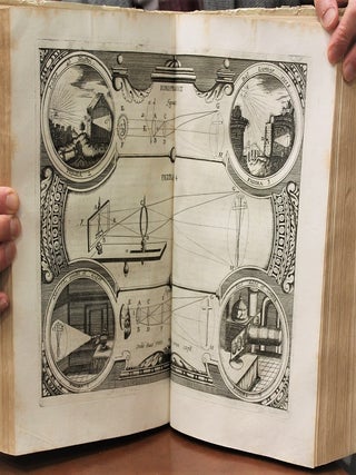 Oculus // artificialis // teledioptricus // sive // Telescopium, // ex // Abditis rerum Naturalium & Artificialium // principiis protractum nova methodo, eaque solida explica- // tum ac comprimis e triplici // fundamento // Physico seu Naturali, // Mathematico Dioptrico // ET // Mechanico, seu Practico // stabilitum. // Opus curiosum Practico-Theoricum magna // rerum varietate adornatum, multorum votis diu expetitum, omni-// bus Artium novarum studiosis perquam utile: quo Philosophiae atque Mathesi prae-// sertim mixtae, nec non universo pene hominum statui amplissimis adjumentis con-// sulitur ; nova plurima abstrusa curiosa Technasmata recluduntur , ipsaque Ars // Telescopiaria facillime addiscenda, ac sumptibus non adeo magnis in // praxin adducenda proponitur, adeoque // Telescopium // ex tenebris in lucem asseritur. // Authore // R. P. F. Joanne Zahn, // Carolopolitano Sacri Candidi Canonici Ordinis Praemonstratensis // in Cella DEI Superiore propre Herbipolim Professo. Cum Facultate Superiorum. // Herbipoli, // Sumptibus Quirini Heyl, Bibliopolae Aulico-Academici. //Anno M DC LXXXV.