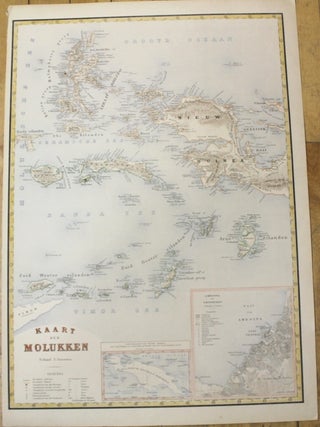Item #M10022 Kaart Der Molukken. J W. Stemfoort, captains J J. Ten Siethoff