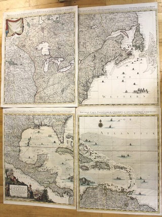 Item #M10026 Nouvelle Carte Particuliere de l'Amerique ou sont exactement marquees une Partie de...