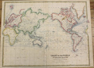 Item #M10136 Chart of the World on Mercators Projection. Keith Johnston