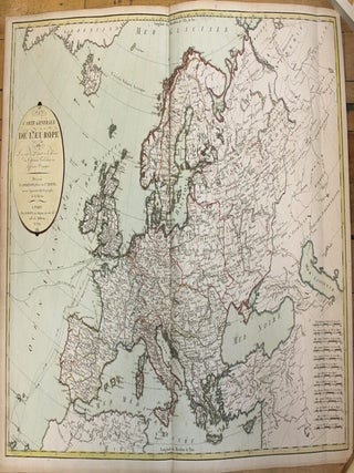 Item #M10190 Carte Generale De L'Europe ou l'on voit le départ et le retour du capitaine Cook...