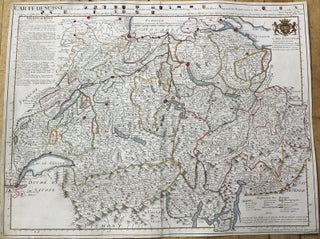 Item #M10197 Carte de Suisse: ou sont les cantons de Zurich, Berne, Lucerne, Uri, Schwitz,...