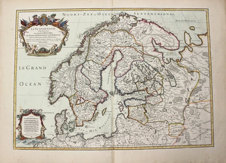 Item #M10213 La Scandinavie et les Environs ou sont Les Royaumes De Suede, De Danemarck, et De Norwege: divises en leurs principales Provinces. H. Jaillot.