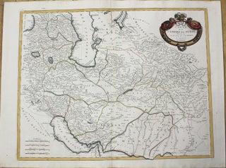 Item #M10218 Carte De L'Empire De Perse Dressee sur les. P. Santini
