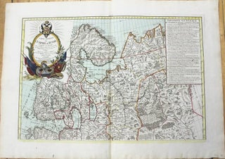 Item #M10225 Carte Generale De L'Empire De Russie Comprise en Europe Pour...