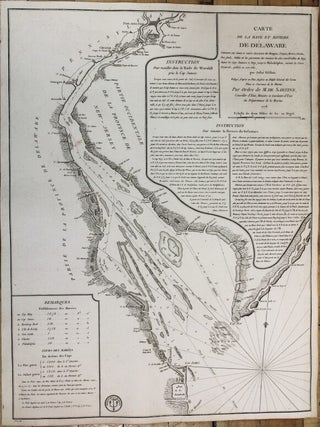 Item #M10234 Carte De La Baye et Riviere de Delaware. Antoine Sartine