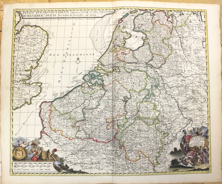 Item #M10239 Belgii XVII. Provintiarum Universa Tabula.../ XVII Provinces Des Pays-Bas. H. Jaillot.