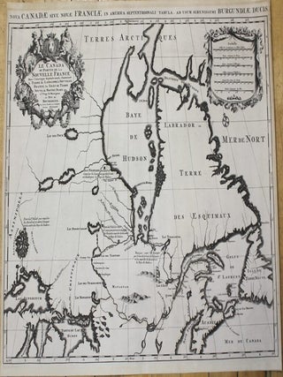 Item #M10245 Le Canada ou Partie De La Nouvelle France Dans l'Amerique..../ Nova Canadae Sive...
