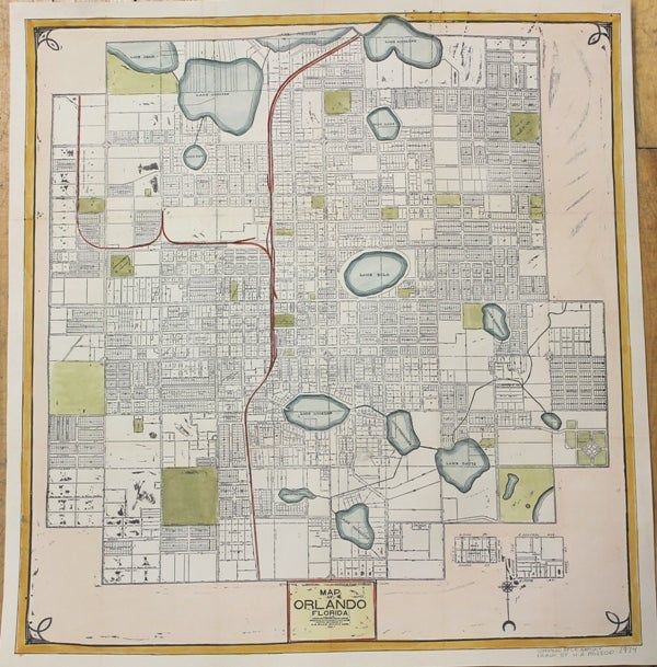 Item #M10257 Map of Orlando Florida. C R. Ramsey, W A. McLeod.