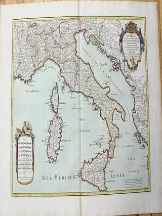 Item #M10279 L'Italie distinguee suivant l'estendue de tous Les Estats, Royaumes , Republiques...