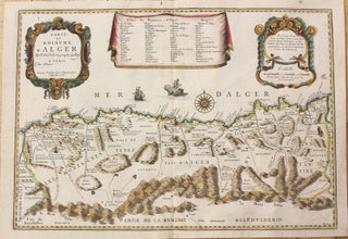 Item #M10286 Carte Du Roiaume D'Alger Par P.Du Val Geographe du Roy. Pierre Du Val