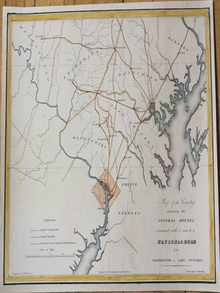 Item #M10297 Map of the Country embracing the Several Routes examined with a view to a National...