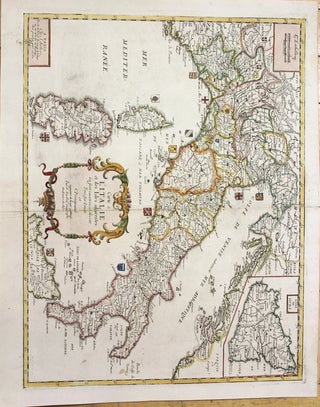 Item #M10412 Carte de L'Italie et des Isles adjacentes, ou sont exactement decrits Tous ses...