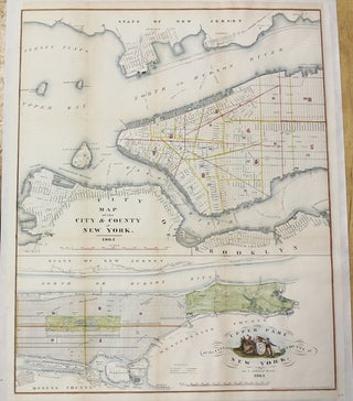 Item #M10460 Map of the City & County of New York. D T. Valentine