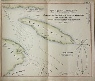 Item #M10481 Survey of Currents--Season of 1895. Gulf of St.Lawrence, Gaspe Region. Plate IV....