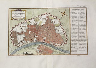Item #M10499 Plan De La Ville De Lima ou Des Rois Capitale du Perou. J. N. Bellin