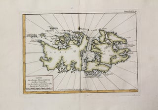 Item #M10505 Carte Des Isles Malouines Ou Isles Nouvelles Que les Anglois noment aujour dhui...