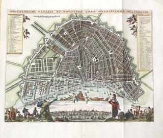 Item #M10507 Amstelodami Veteris Et Novissimae Urbis Accuratissima Delineatio. Visscher, Hendrik...
