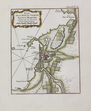 Item #M10519 Plan De La Baye Et Ville De Sainte Marthe et de la Coste aux Environs. J. N. Bellin