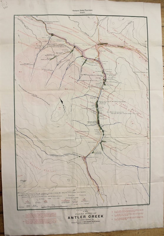 Item #M10544 Placer Mines of Antler Creek in Cariboo District, B.C. Alfred R. C. Selwyn, Amos Bowman, James McEvoy.
