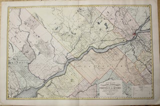 Item #M10614 Map of the Eastern Townships and Adjacent Portions of the Province of Quebec. Alfred...