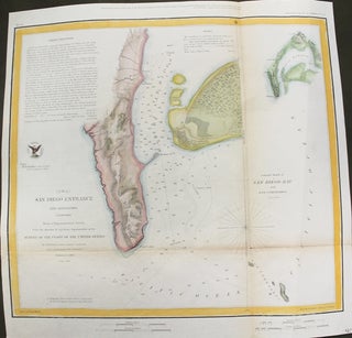 Item #M10621 J No.4 San Diego Entrance and Approaches California. A D. Bache, R D. Cutts, Geo....