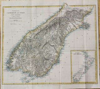 Item #M10633 Map of the Provinces of Canterbury and Otago (New Zealnad). James McKerrow, J Haast,...