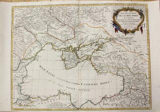 Item #M10636 Carte Des Environs De La Mer Noire ou se trouvent L'Ukrayne, La Petite Tartarie, Et...