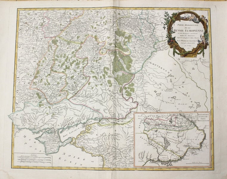 Item #M10637 Partie Meridionale De La Russie Europeenne ou sont distinguees exactement toutes les Provinces d'apres le detail de l'Atlas Russien. Robert de Vaugondy.