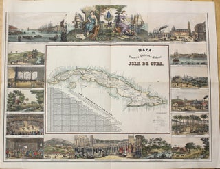 Plano Pintoresco De La Habana con los numeros de las casas. / Mapa Historica Pintoresca Moderna de la Isla De Cuba.