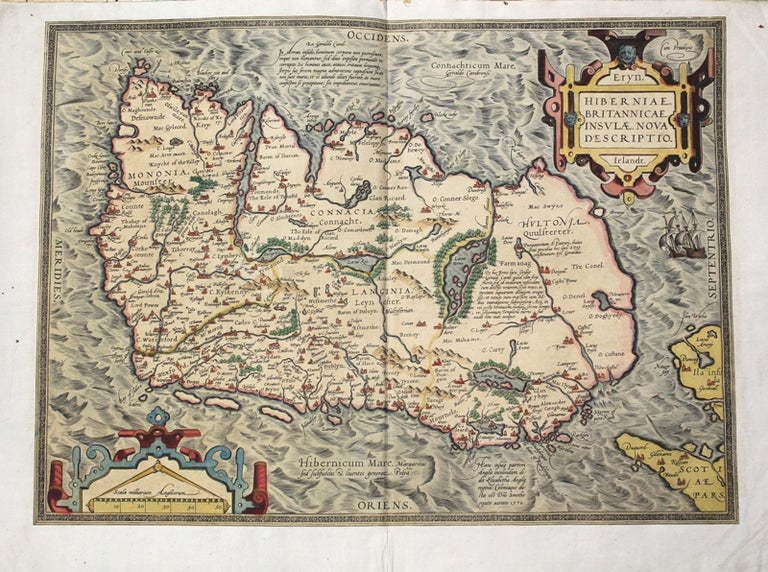 Item #M10680 Eryn. Hiberniae Britannicae Insulae Nova Descriptio. Irlandt. Abraham Ortelius.