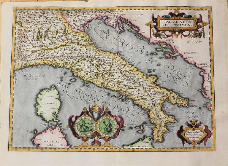 Item #M10729 Italiae Veteris Specimen. Abraham Ortelius.