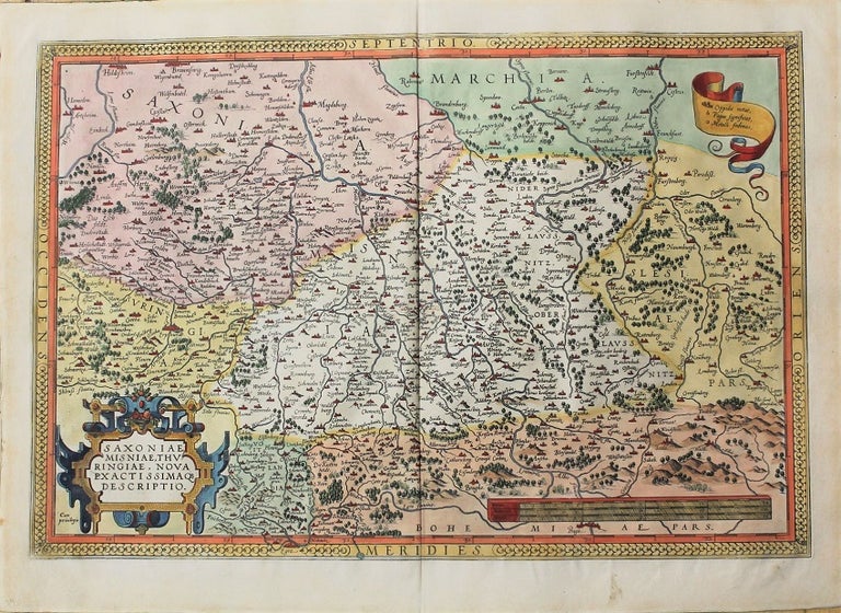 Item #M10736 Saxoniae Misniae, Thuringiae, Nova Exactissimaq Descriptio. Abraham Ortelius.