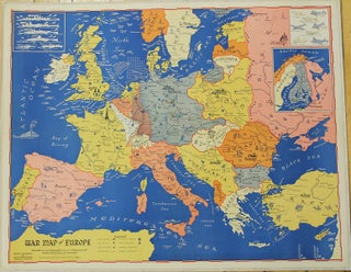 Item #M10745 War Map of Europe. Stanley Turner