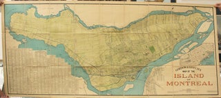 Item #M10753 Gordon & Gotch's Map of the Island of Montreal. Albert E. Dumont