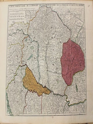 Item #M10785 Carte Particuliere De La Hongrie De La Transilvanie De La Croatie Et De La...
