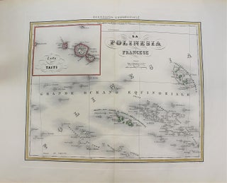 Item #M10796 La Polinesia Francese; Carta Di Taiti. Francesco Marmocchi, G. Bonatti