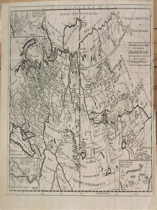Item #M10798 Nouvelle Carte de L'Empire du Czar de la Grande Russie avec les Augmentations et...