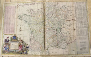 Item #M10799 A New and Exact Map of France Dividid into all its Provinces and Acquisions. Hermann...