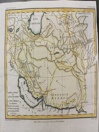 Item #M10803 Carte De D'Anville avec Le Panj-AB D'Arrien et la Cote Du Mekran De C.Robinson pour...